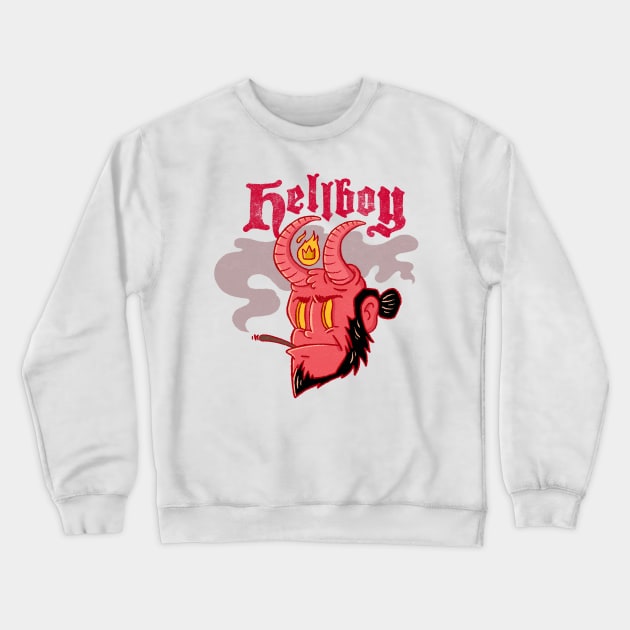 Hellboy Crewneck Sweatshirt by atomiqueacorn